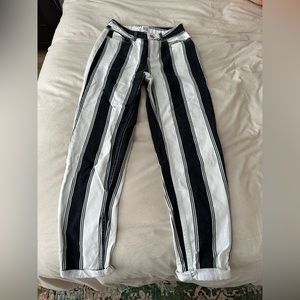 BDG black and white mom jeans